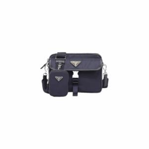 Re-Nylon and Saffiano leather shoulder bag